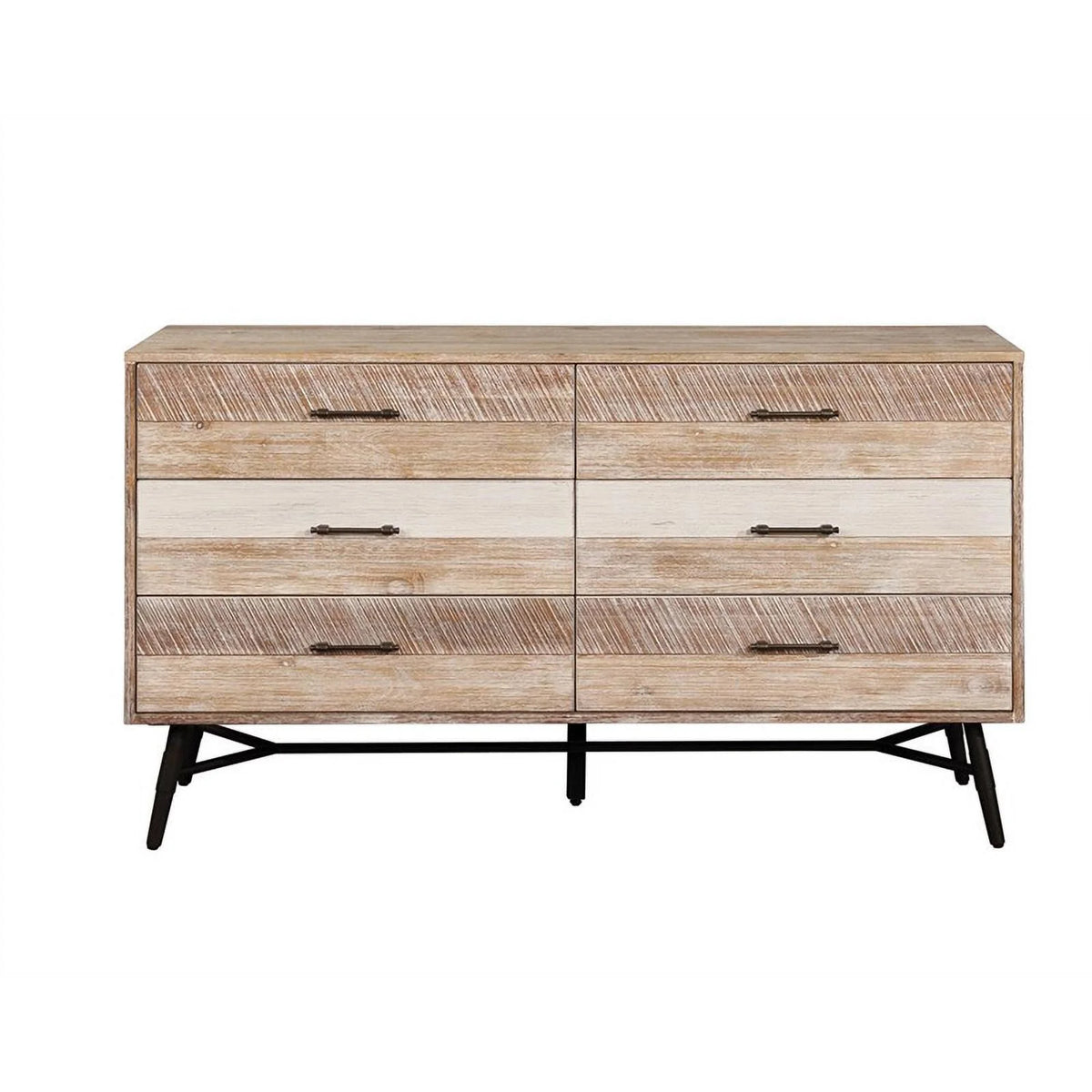 5-piece Brown Wood Queen Bedroom Set P629