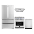 30 Gas Range, Under Cabinet Range Hood, Refrigerator with Ice Maker and Dishwasher N720701