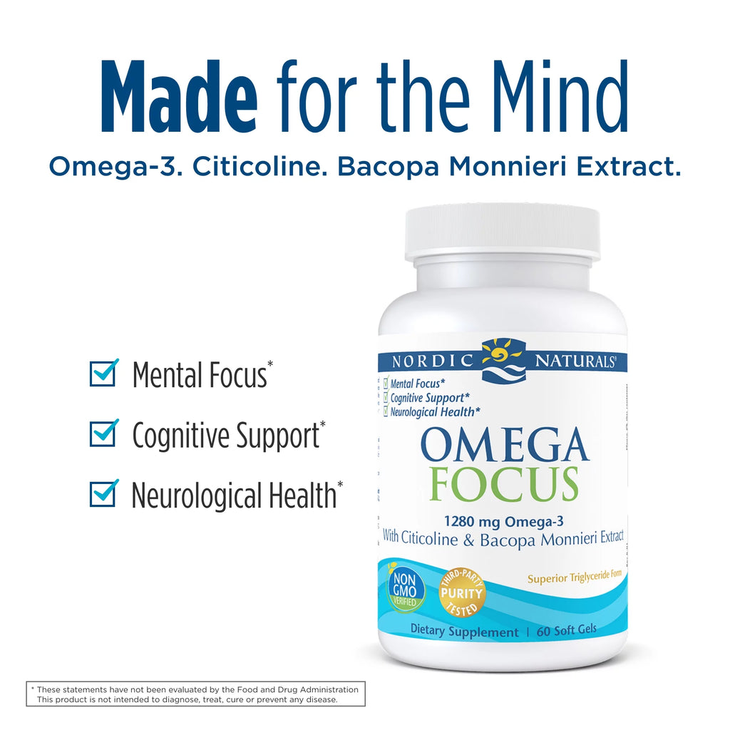 Omega Focus Softgels 1280 Mg 60 Count V738846
