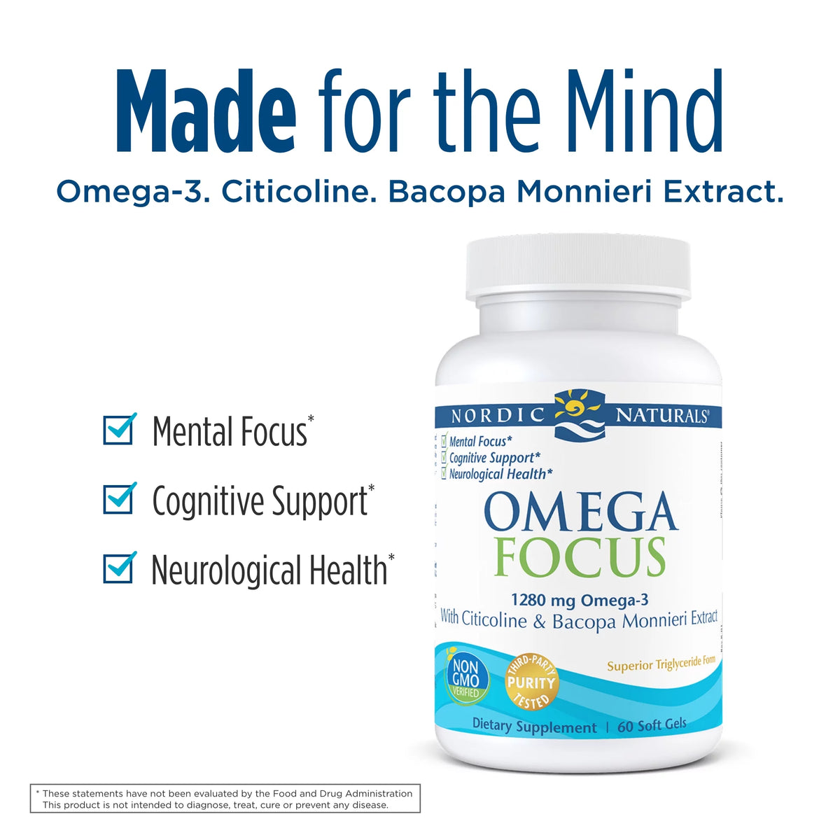 Omega Focus Softgels 1280 Mg 60 Count V738846