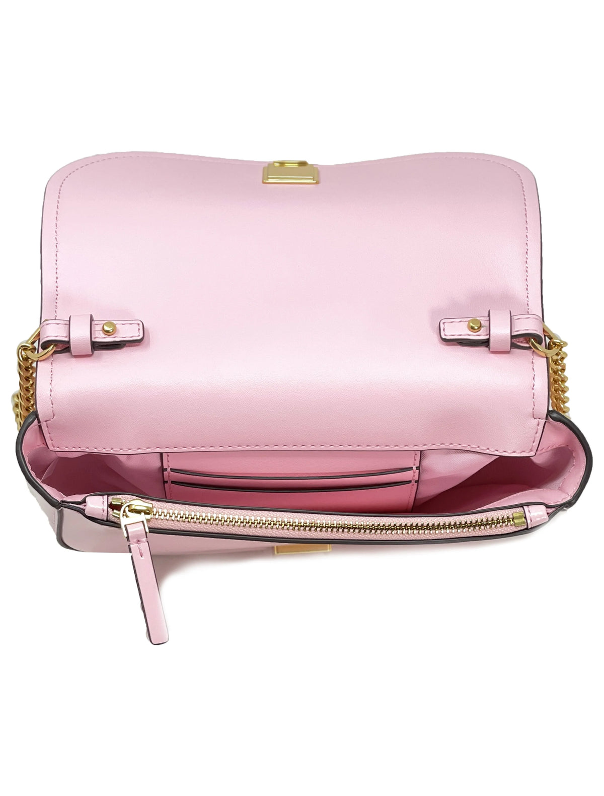 Pink Patent Leather Top Handle Crossbody Bag R16785