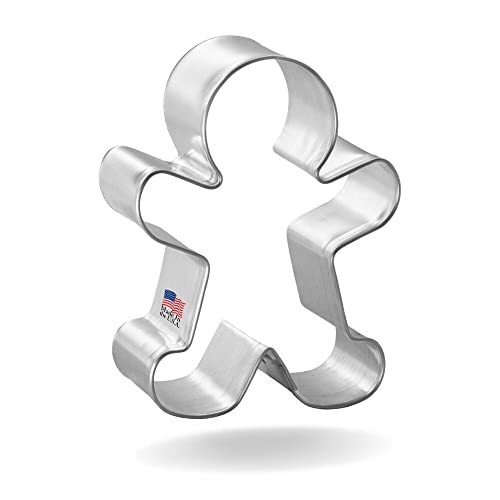 12 Pack Gingerbread Man Cookie Cutter Tin-Plated Steel E34713