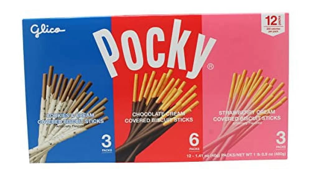 Chocolate Biscuit Sticks 3 Variety Pack 12 Count B721