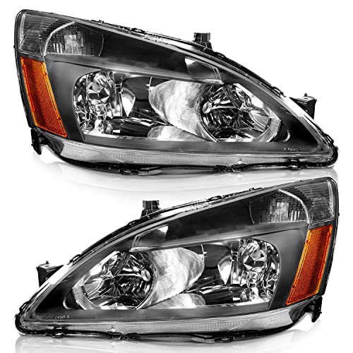 Black LED Headlight Assembly with Sequential Turn Signal W643