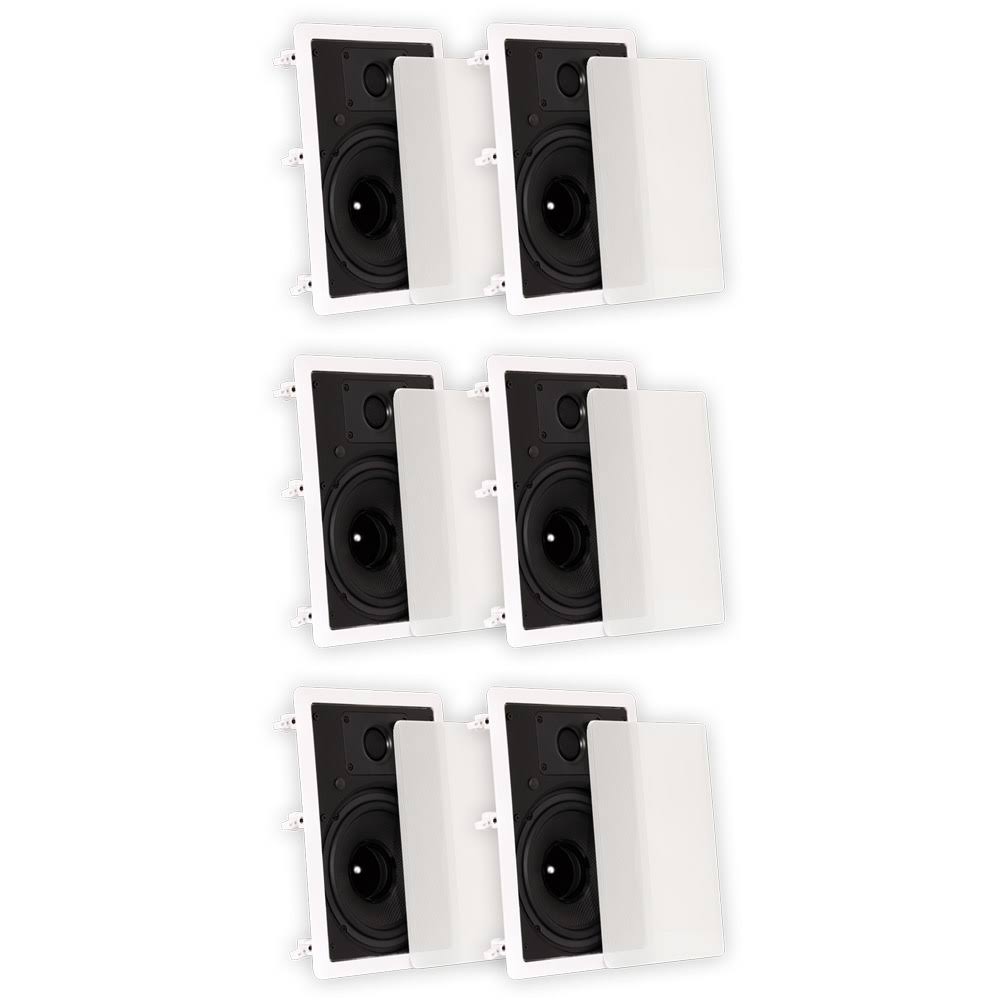 8" In Wall Speakers 3 Pair Pack H2244