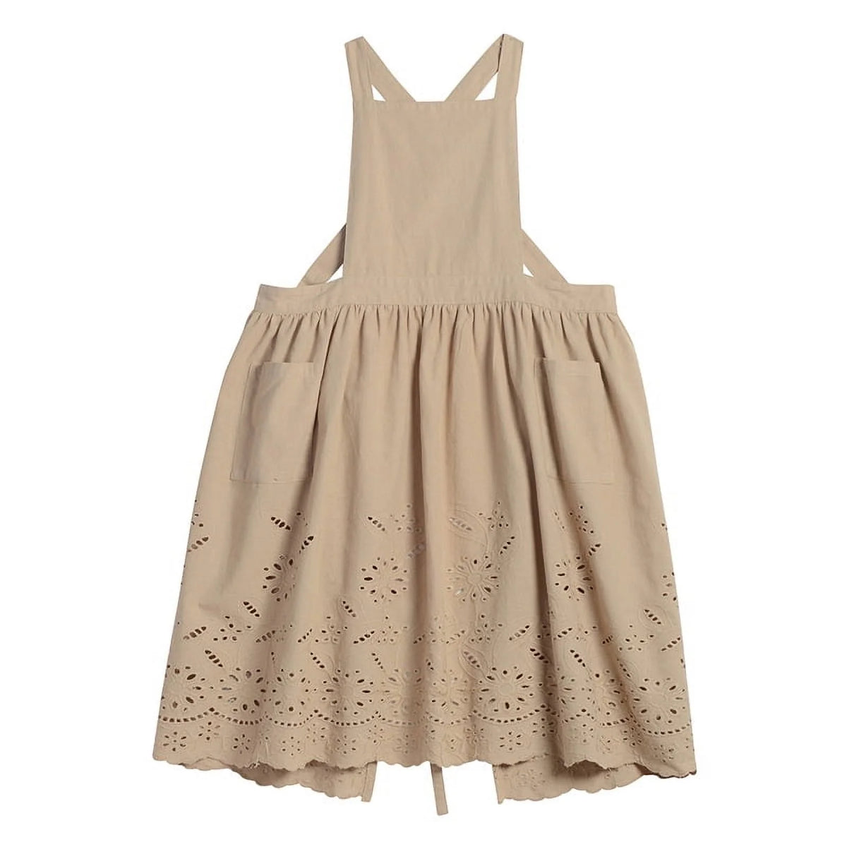 Cotton Linen Openwork Apron S430