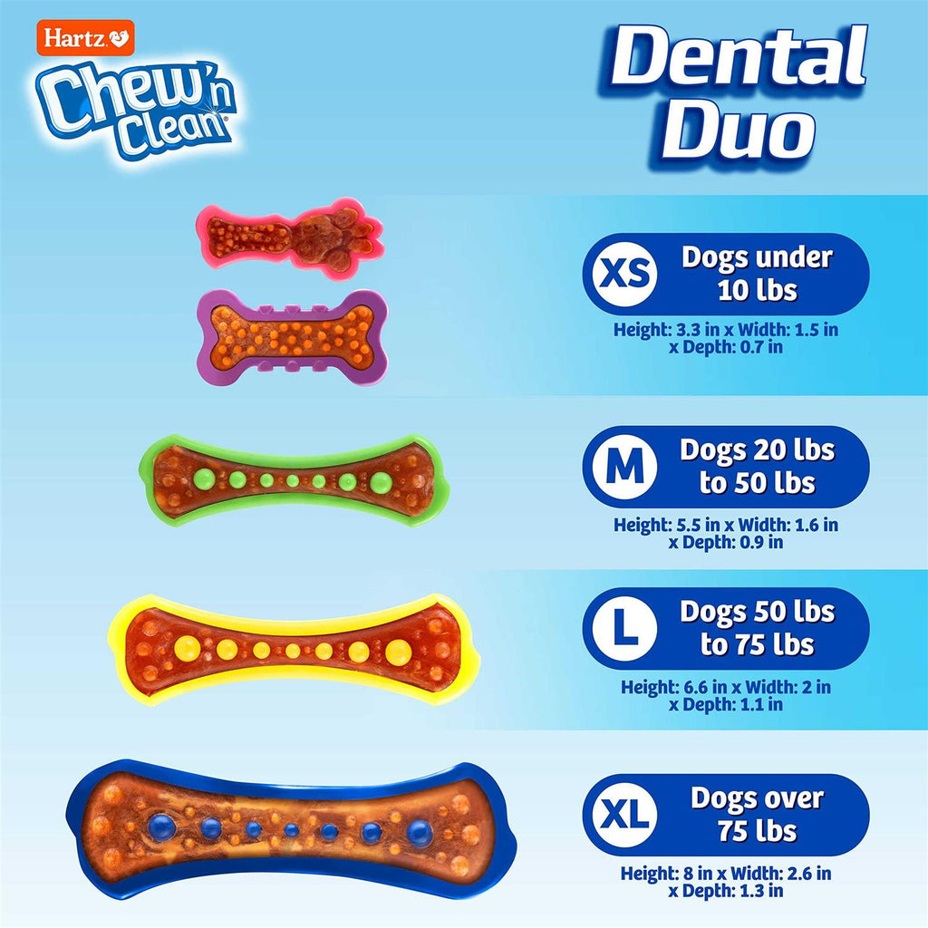 Chew 'n Clean Dental Duo Dog Toy V194663
