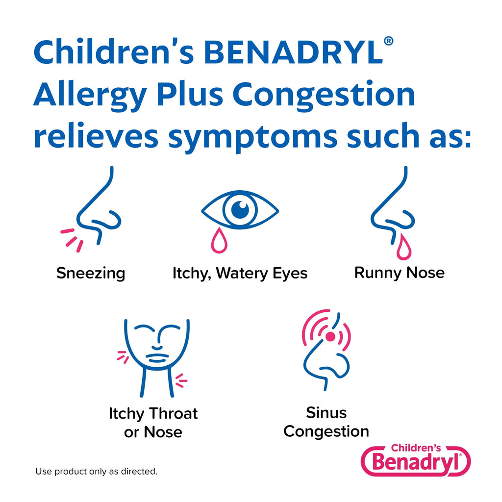 Children's Allergy Plus Congestion Relief Liquid, Grape, 4 fl. oz B710513