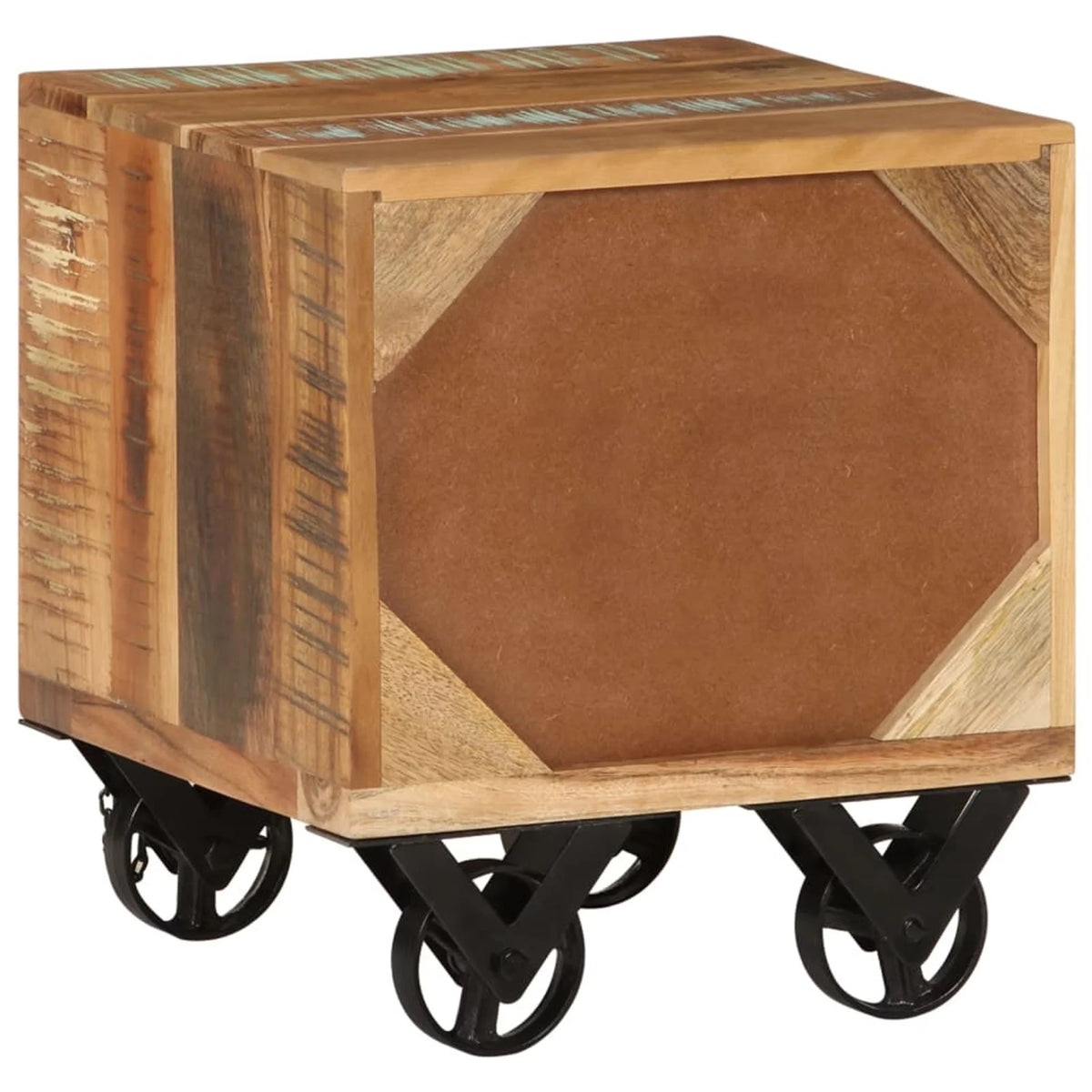 Solid Reclaimed Wood Side Table C28650