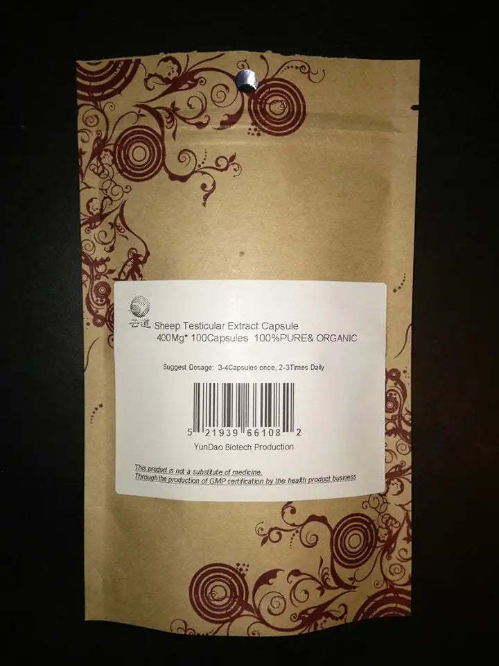 Sheep Lamb Testis Extract 400Mg 200 Capsule W77407