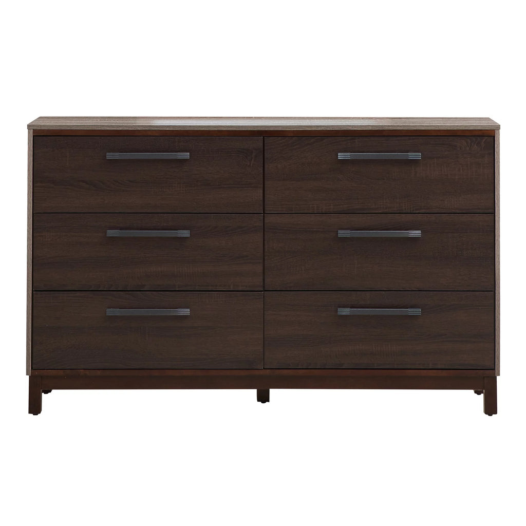 Brown 6 Drawer Dresser K5295