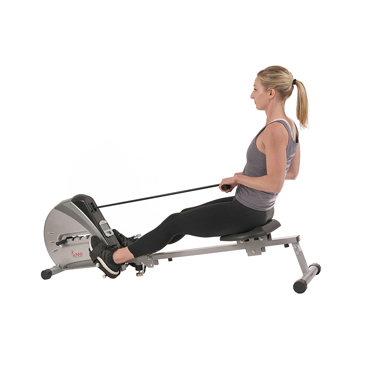 Elastic Cord Rowing Machine Rower with LCD Monitor V435052