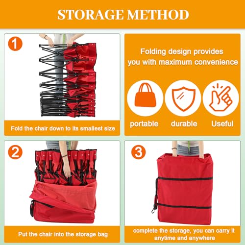 9 Seater Folding Soccer Bench Chair with Storage Bag E47967
