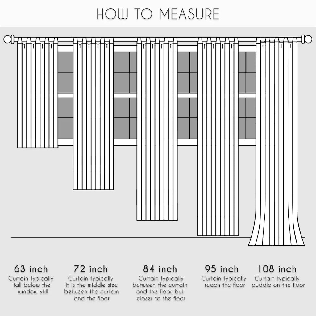 Mix and Match Linen Look Curtains 4 Panels 28"x84" Z3953