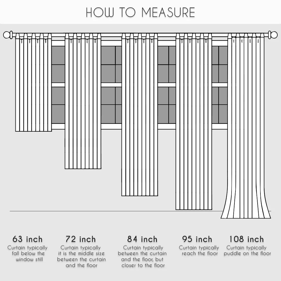 Mix and Match Linen Look Curtains 4 Panels 28"x84" Z3953