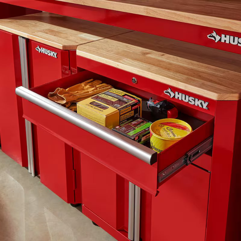 24-Gauge Steel 1-Drawer 2-Door Garage Base Cabinet in Red T187