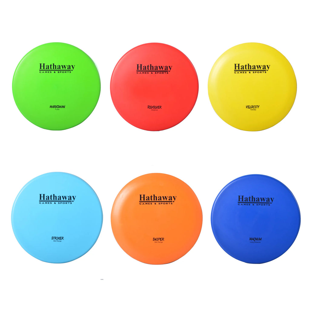 Disc Golf Starter Set with 6 Discs and Case K620716