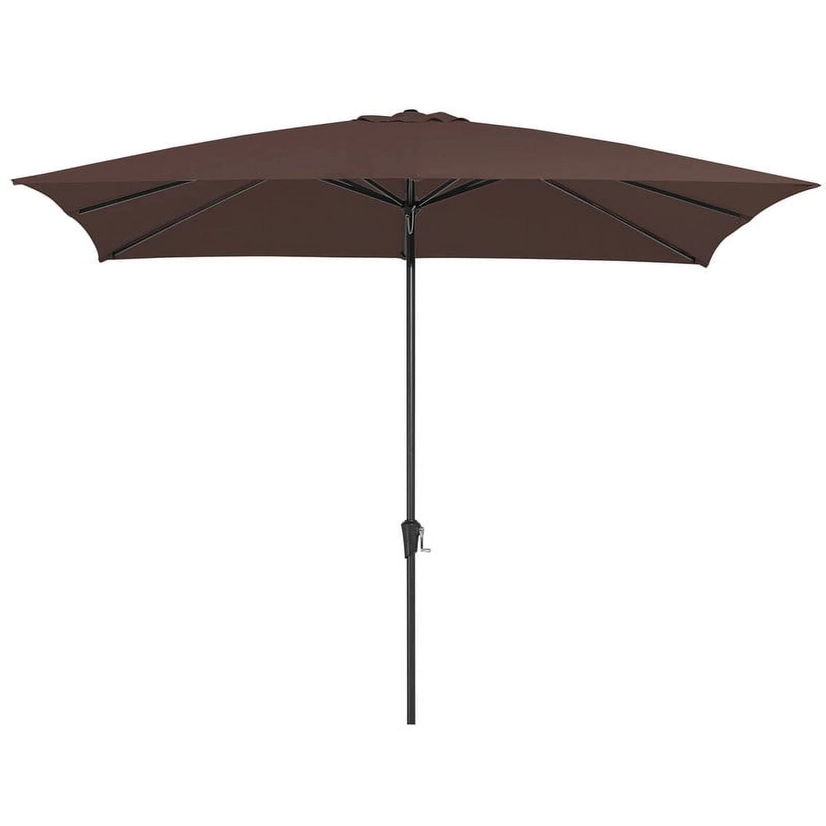 8 x 10 ft Outdoor Rectangular Patio Market Umbrella, Beige L51785