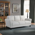 Oyster Fabric Sofa with Rolled Arms M519