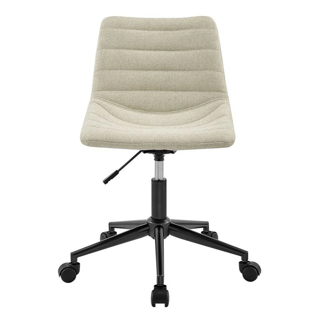 Cream Fabric Swivel Office Chair Z25916