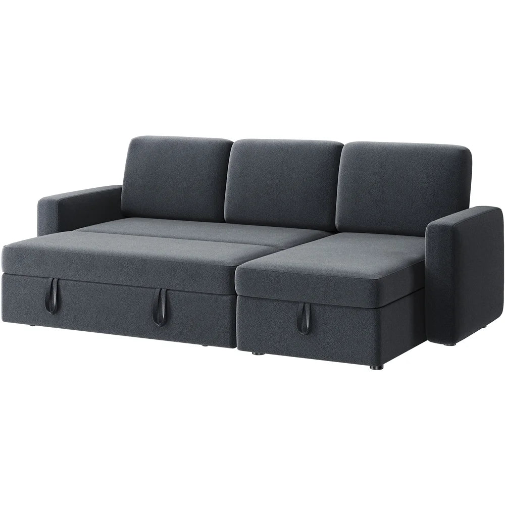 Light Gray Reversible Sleeper Sofa O18160