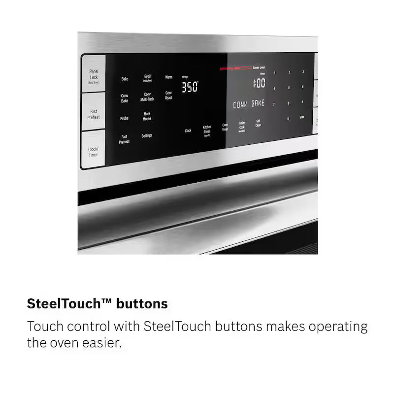 30 in Built-In Electric Convection Wall Oven and Microwave in Stainless Steel C810
