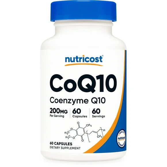 60 Vegetarian Capsules CoQ10 200mg Supplement K87315