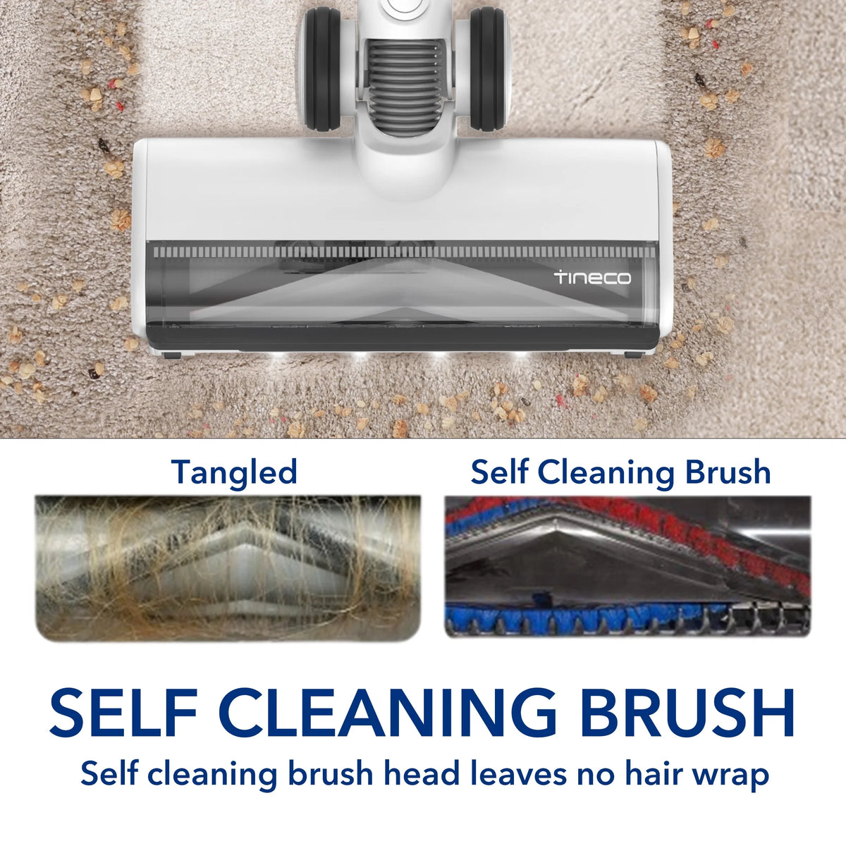 Cordless Stick Vacuum Cleaner with ZeroTangle Brush Head F830561