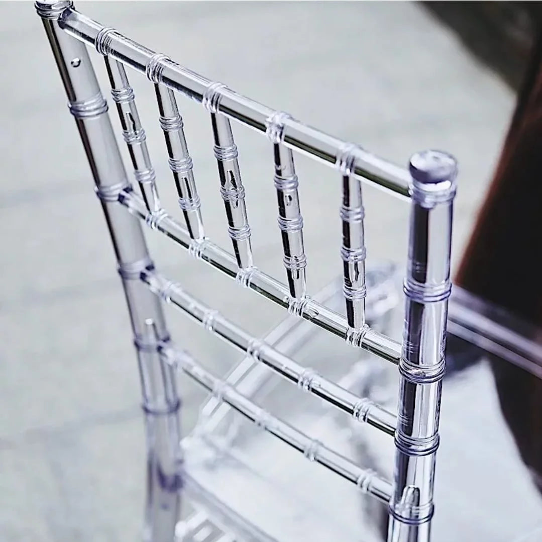 Clear 36-inch Tall Acrylic Transparent Resin Chairs E69028