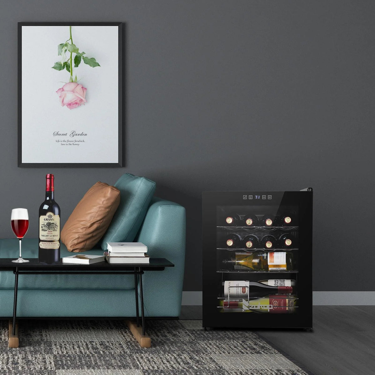 1.7cu.ft 16 Bottle Compressor Wine Cooler J178