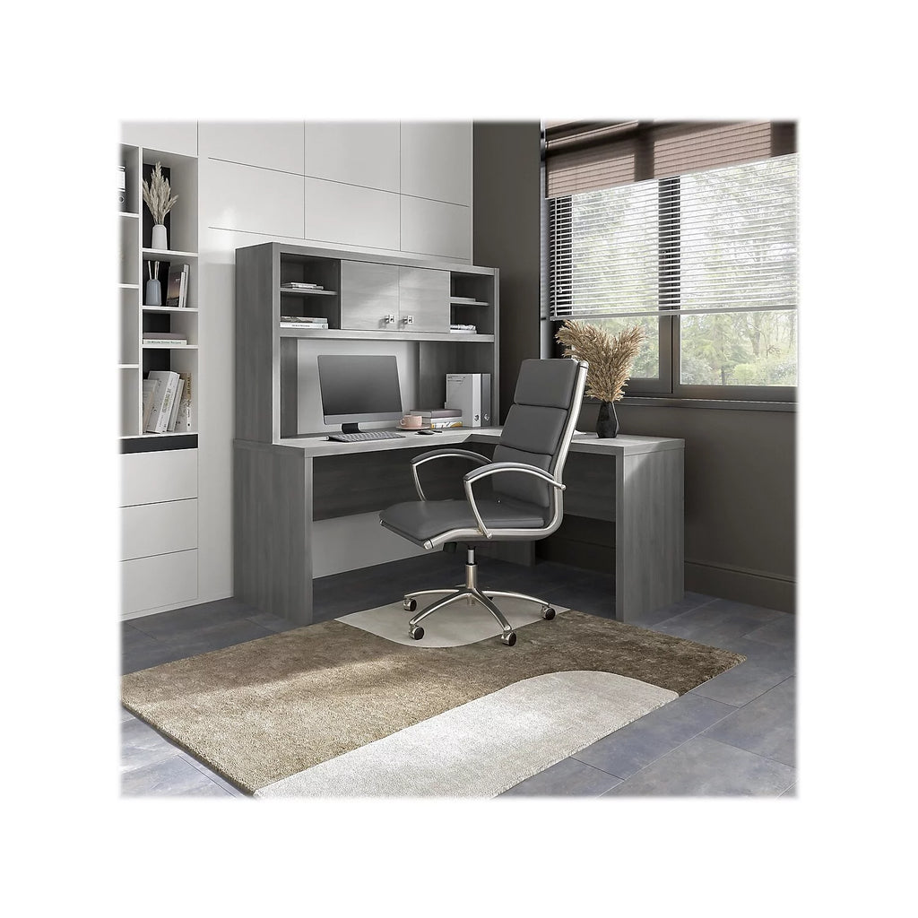 L Shaped Desk with Hutch S78252