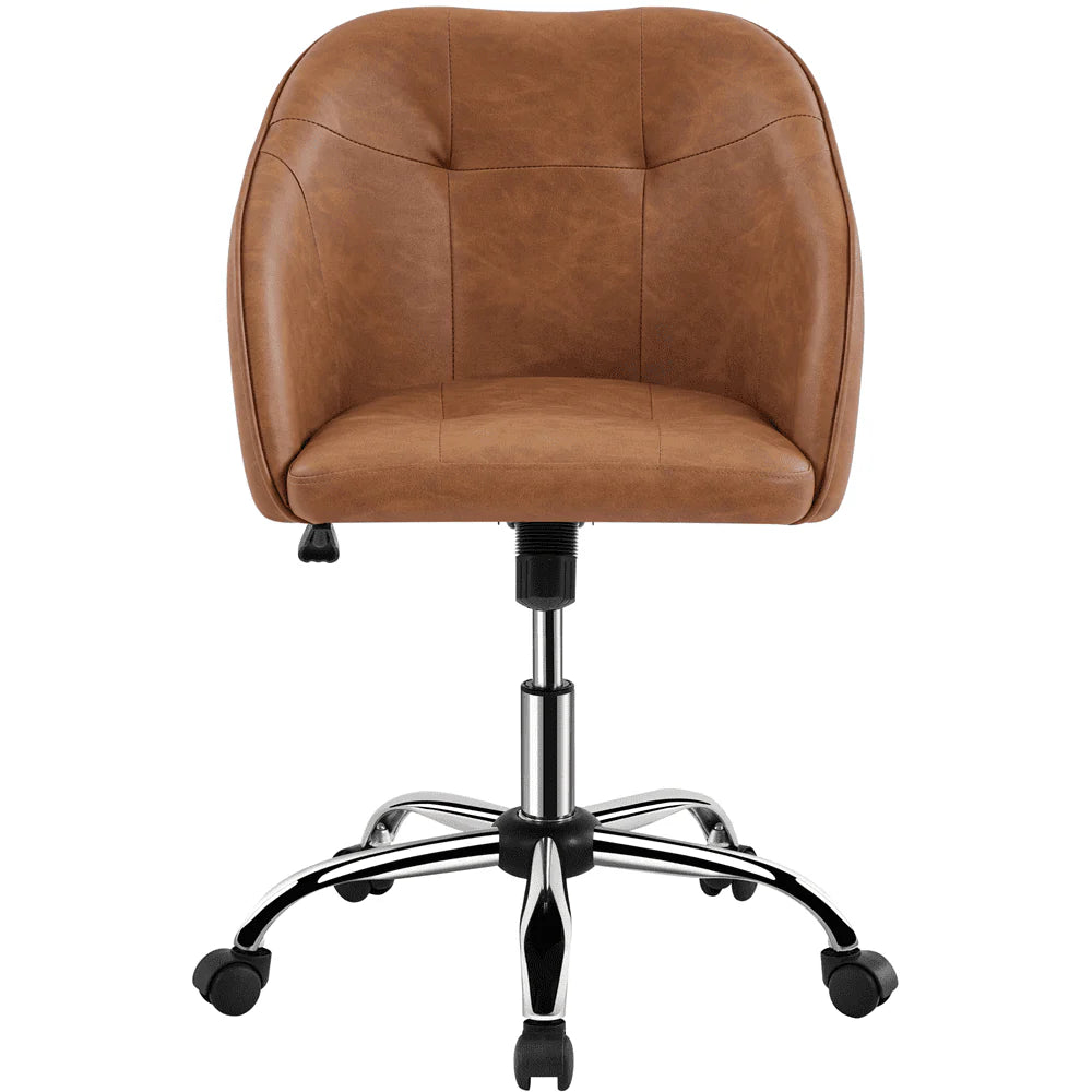 Pink Velvet Adjustable Swivel Office Chair U891