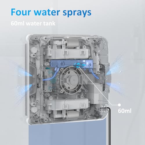 Window Cleaning Robot with 4 Spray Nozzles, 3200Pa Suction Z366