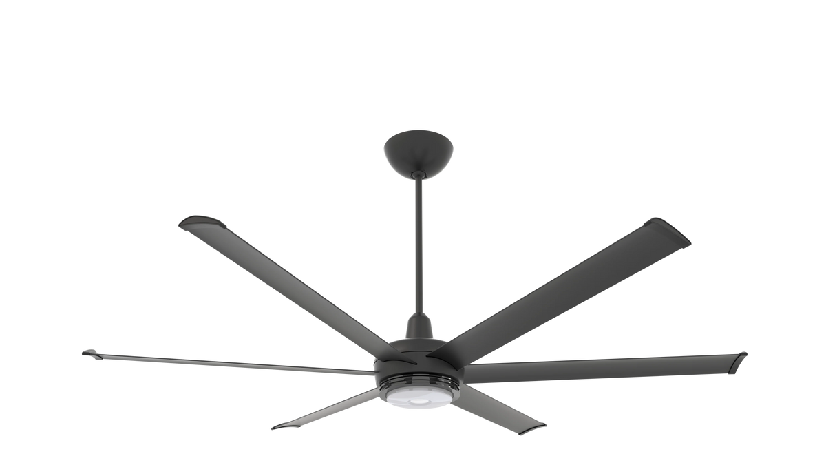 Black 72 Ceiling Fan with LED Downlight V3369