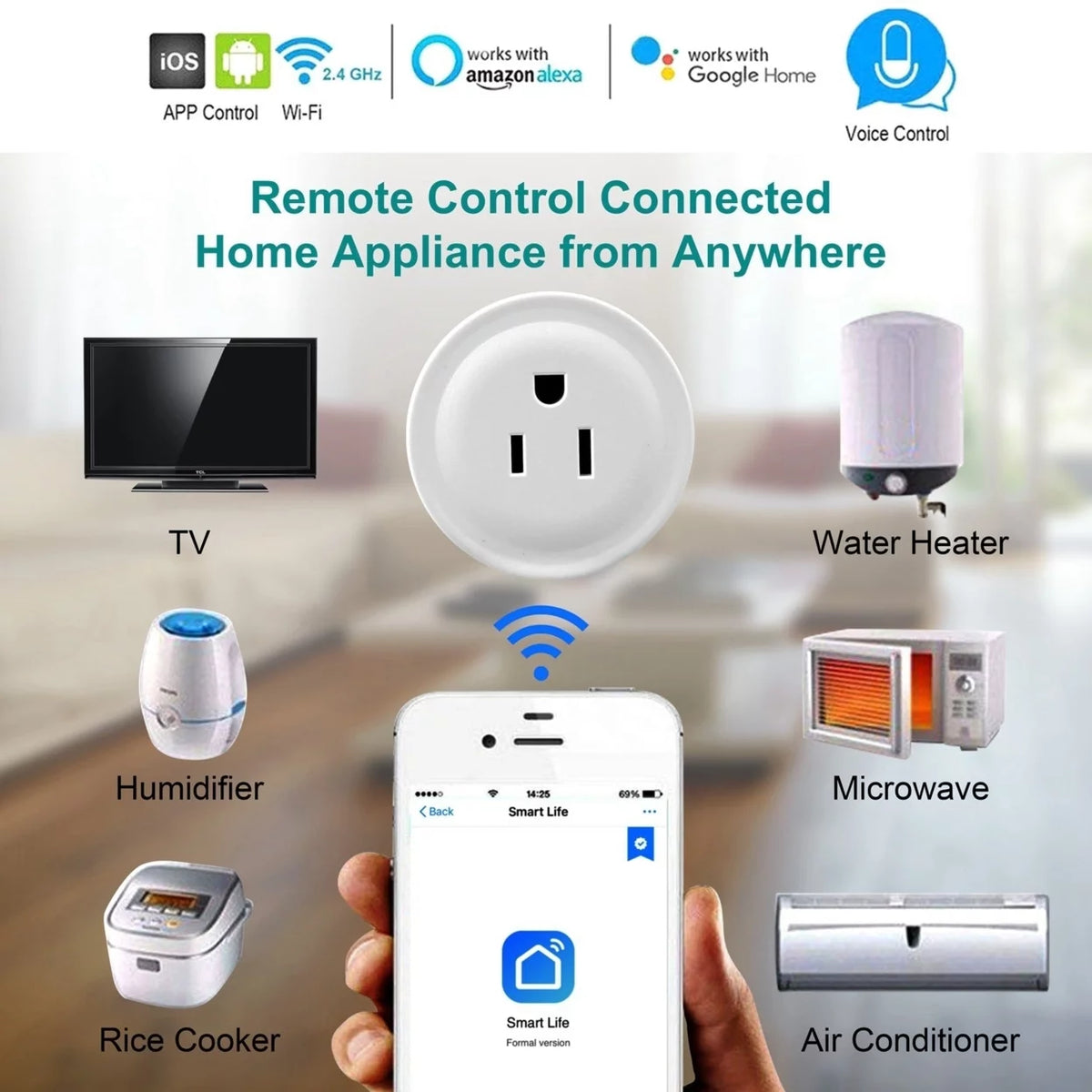 WiFi Smart Plug Outlet J83163