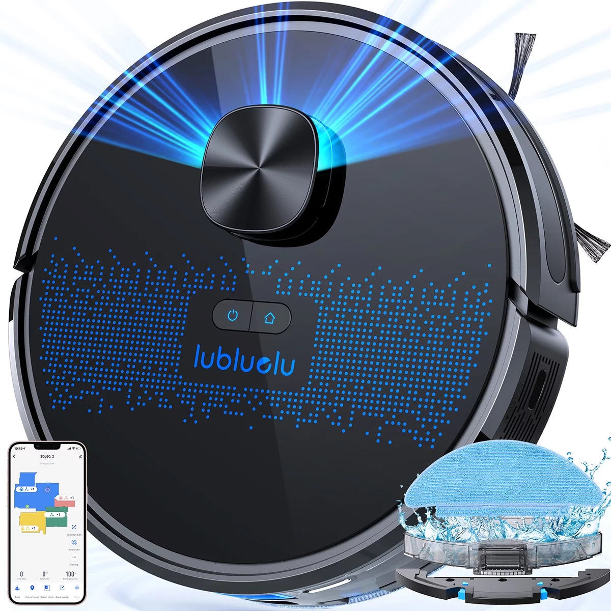 Robot Vacuum and Mop with 3000Pa Suction C3820