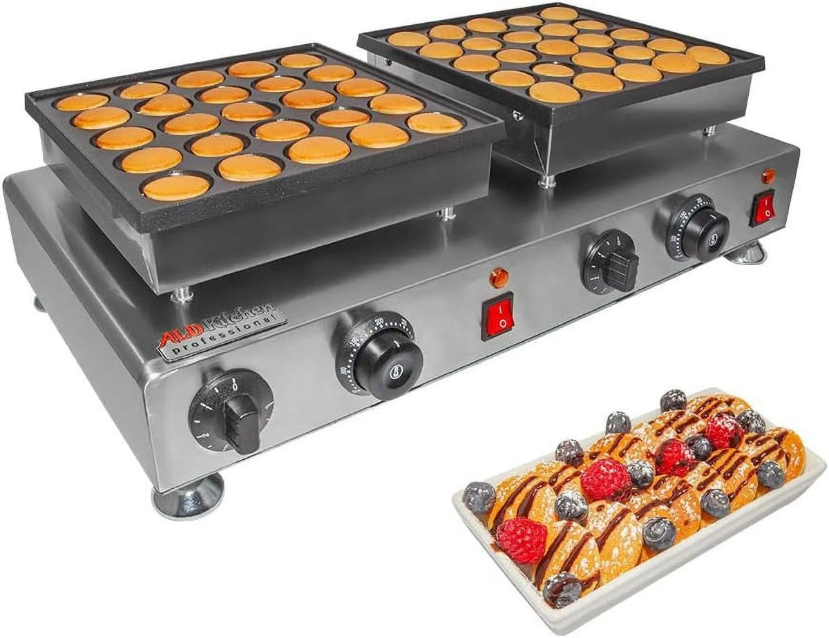 50-Hole Electric Nonstick Mini Dutch Pancake Maker Y450046