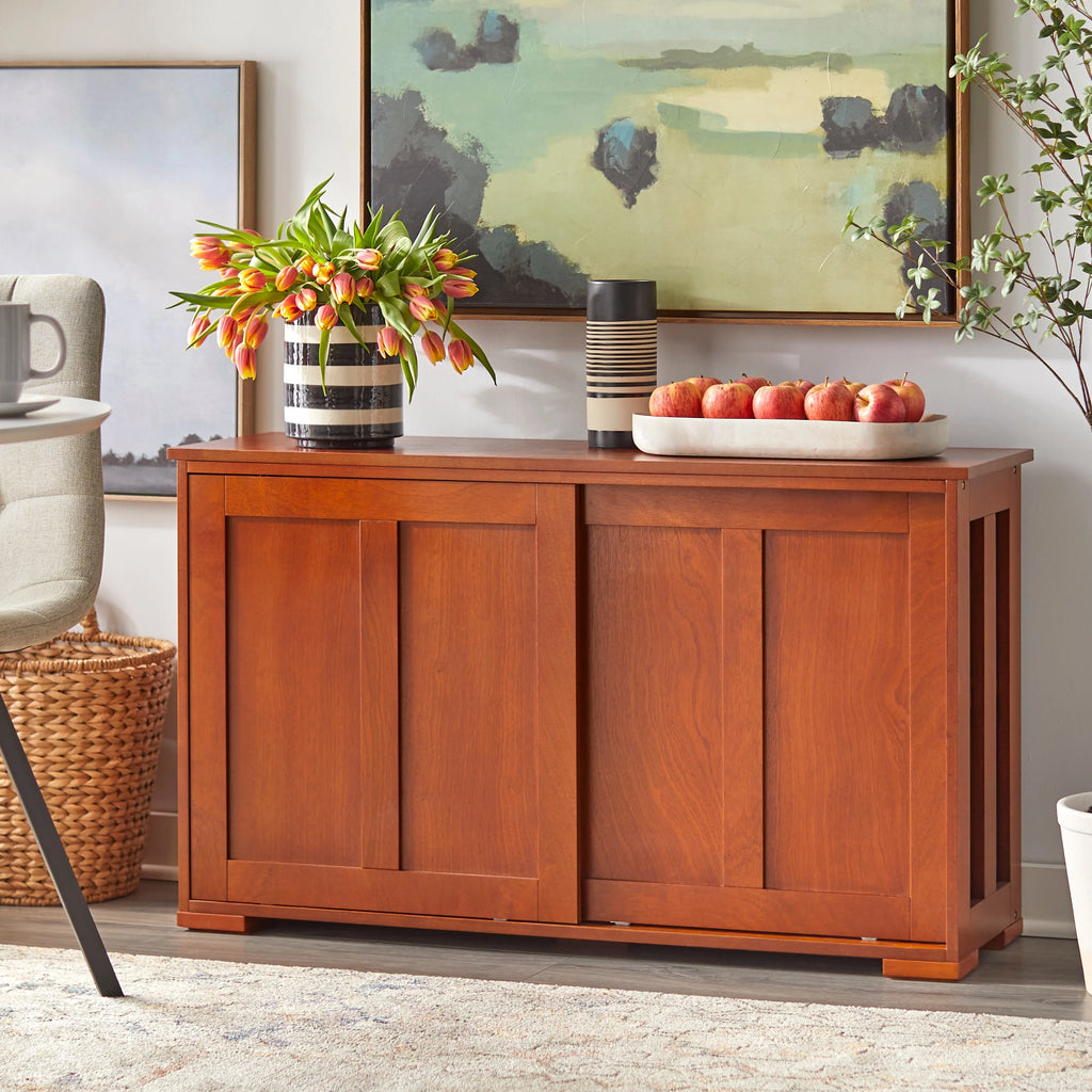 Wood Sliding Door Storage Cabinet A52296