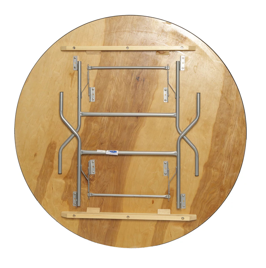 60" Round Birch Wood Table S2824
