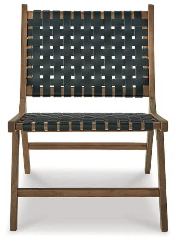 Light Brown Black Accent Chair N673