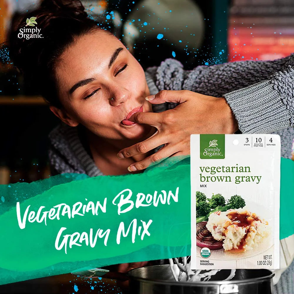 Organic Vegetarian Brown Gravy Mix 1 oz Pack of 12 V993113