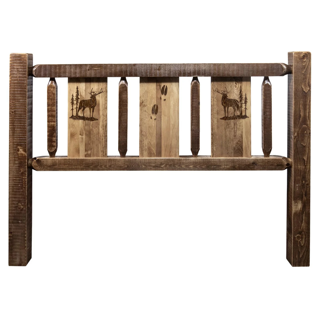Headboard with Laser Engraved Design S809