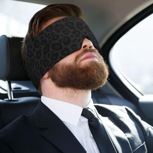 Buffalo Check Red and Black Plaid Blackout Sleep Eye Masks B68986