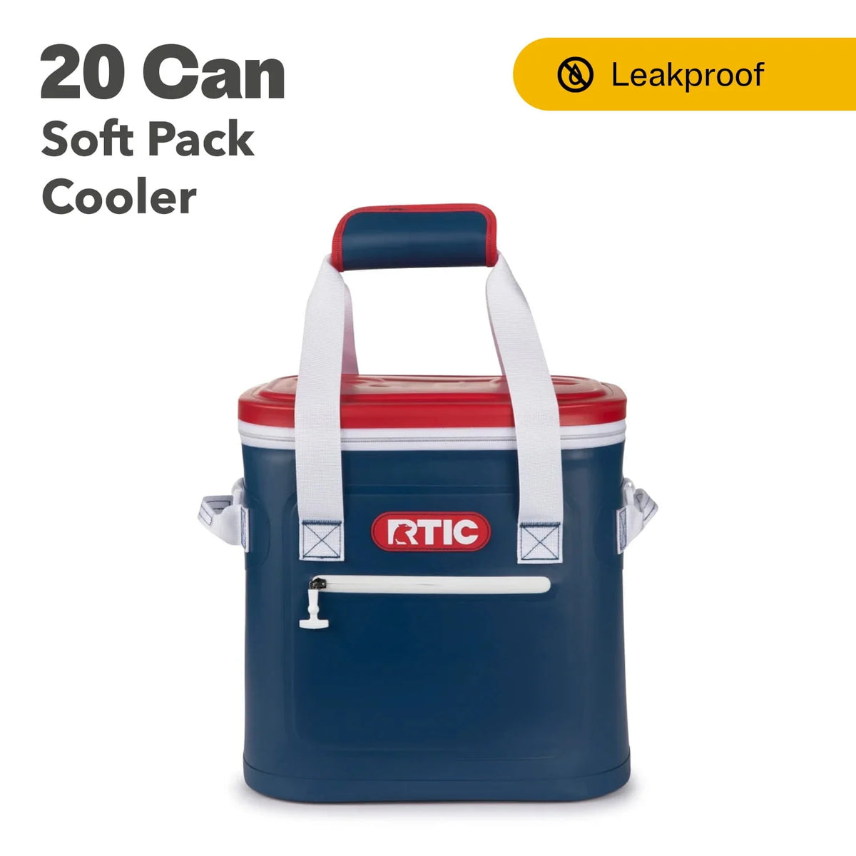 20 Can Soft Pack Cooler with Waterproof Zipper U778