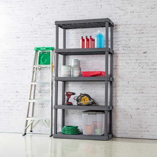5-Shelf Plastic Storage Shelves E33538