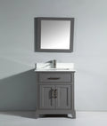 30 in. Single Sink Vanity & Mirror Grey W185562