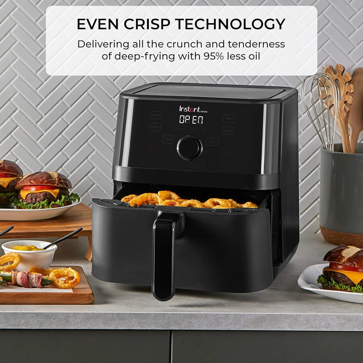 6-Quart Black Air Fryer Oven H85146