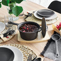 Cast Iron Casserole 18cm with Wood Base K649860