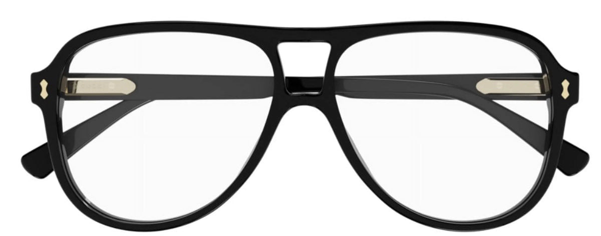 Black 57 mm Men's Eyeglasses C4411