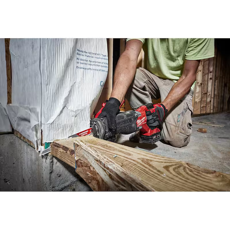 18V Lithium-Ion Brushless Cordless Reciprocating Saw with Battery & Blade Set L5712